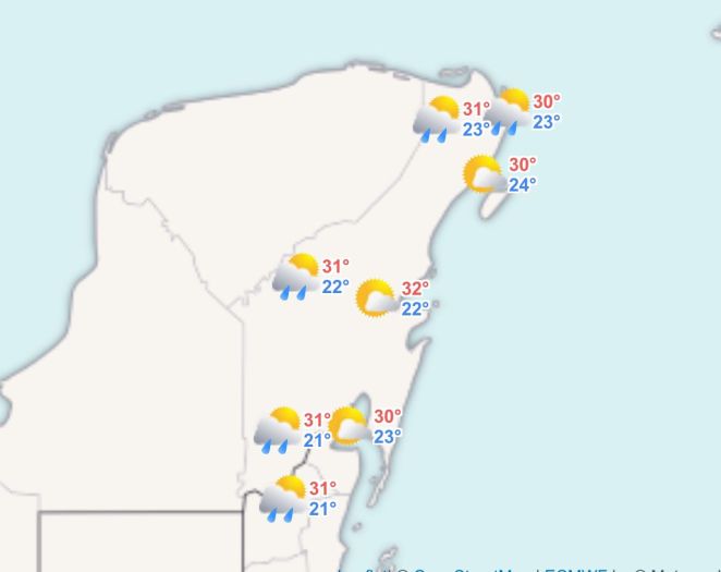 Clima hoy en Cancún y Quintana Roo: Lluvias fuertes por huracán Rafael