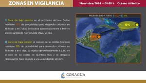 Posible ciclón asecha las costas de Quintana Roo