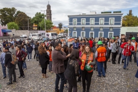 En la sede del Ejecutivo fueron desalojadas 156 personas en un minuto con 20 segundos