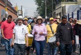 Marchó en el día del Trabajo