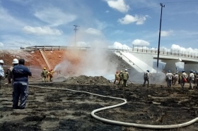 El incendio no representó riesgo para la población 