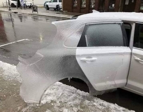 Así pegó el frío en Chignahuapan  