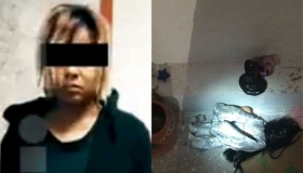 Objetos de brujer&iacute;a encontrados en la casa.
