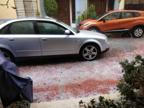 La granizada provoc&oacute; temor en la zona 