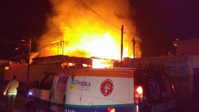 Bomberos de Puebla auxiliaron en las labores