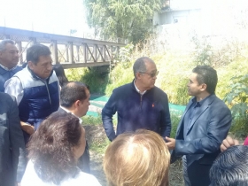 Est&aacute; comprometido con el proyecto del gobierno estatal y de la capital poblana, "de mejorar las condiciones de nuestros r&iacute;os que atraviesan los municipios de la zona metropolitana"