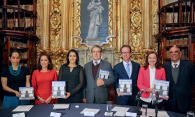 La presentación se realizó en la Biblioteca Palafoxiana 