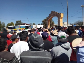 Al punto acudió personal de la Segob Puebla