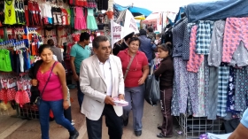 Abraham Quiroz estuvo en San Martín Texmelucan