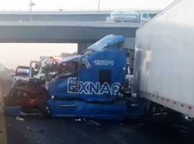 Tráiler que se dirigiría a Puebla.